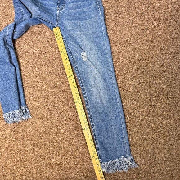 L&B Lucky and Blesseded Blue Midrise Ankle Skinny Jeans Size 8 - Picture 7 of 7